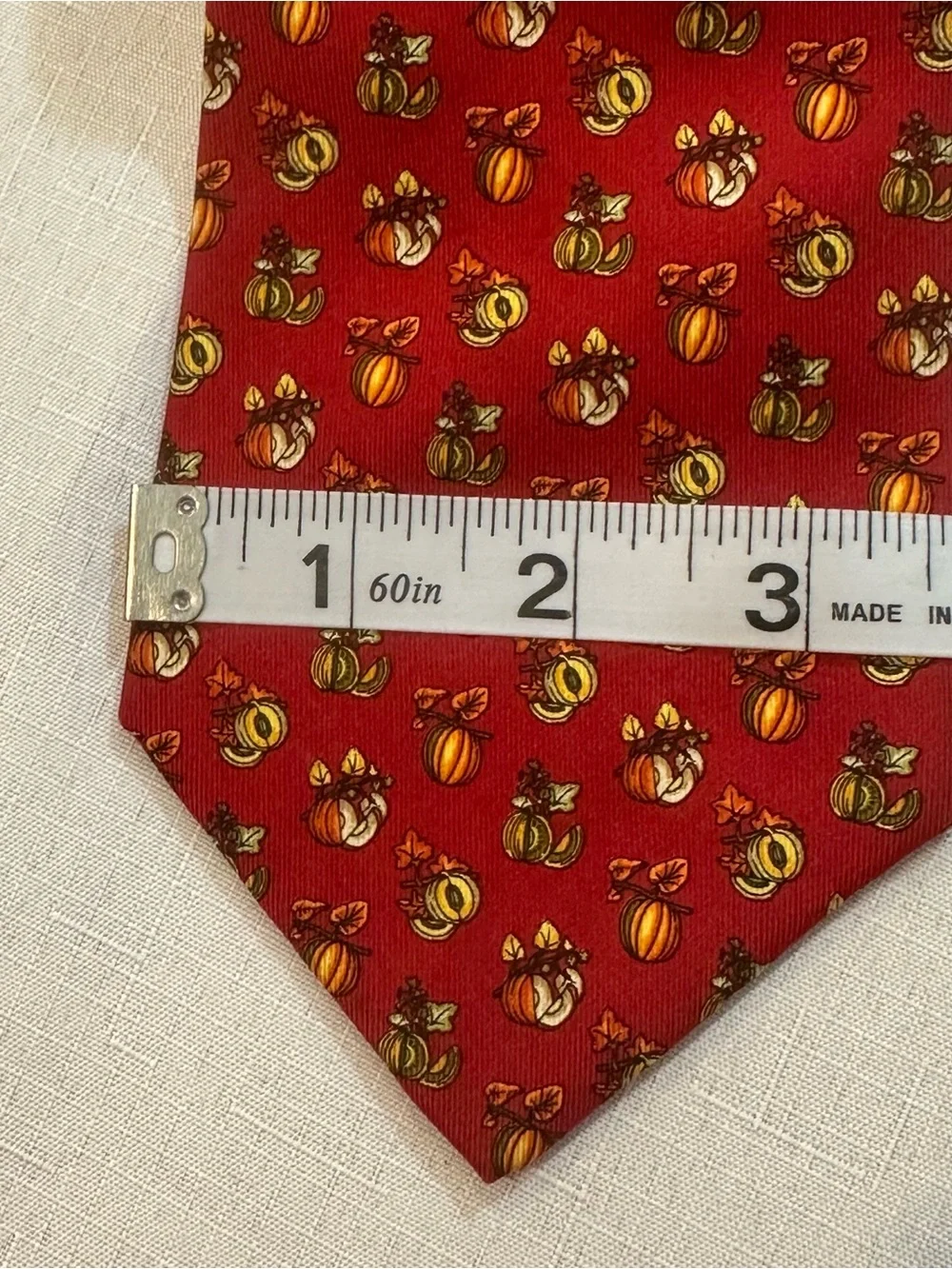 Salvatore Ferragamo Pumpkin Harvest Silk Tie